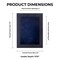 Classic Black Wood Shadown Box Frame with Acrylic Front - Navy Blue Suede Backing, 30 Sizes